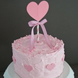 Pink cake for Valentine's Day