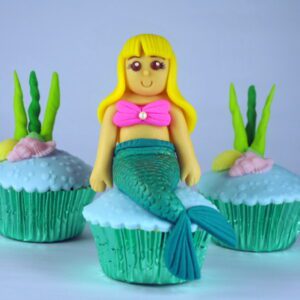 How to Make a Fondant Mermaid Cupcake Topper