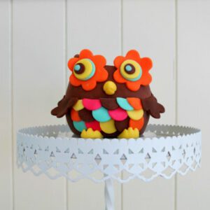 howtomakeaflowerowlcaketopper