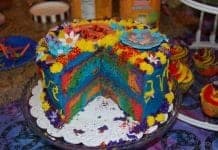 Our Favorite Tie Dye Cakes: whole tie dye cake