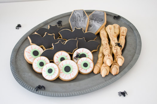 Assorted Halloween cookies