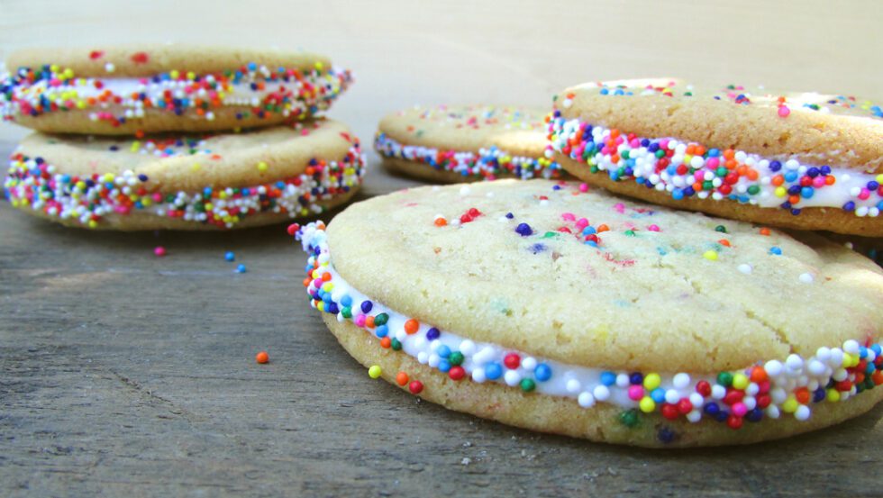 Ultimate Sprinkled Vanilla Sandwich Cookie Recipe • Cake Journal