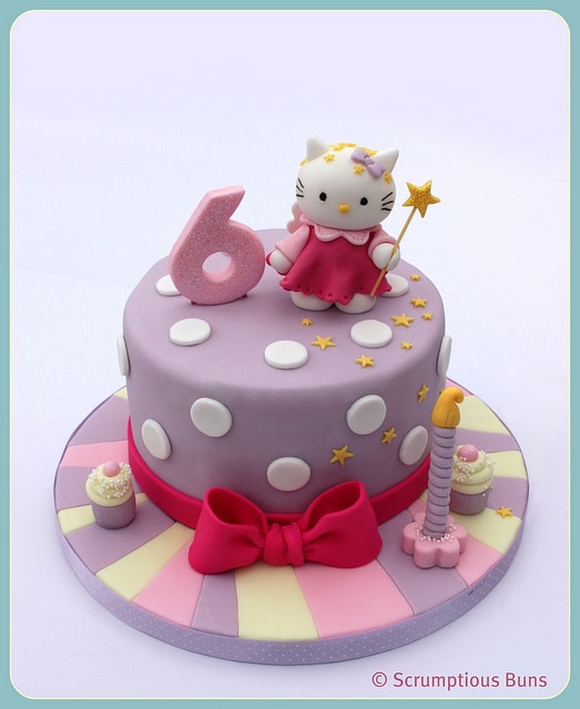 Hello Kitty Cream Cake | Custom Cake Bakery - Cr√î√∏Œ©me Castle – Creme  Castle