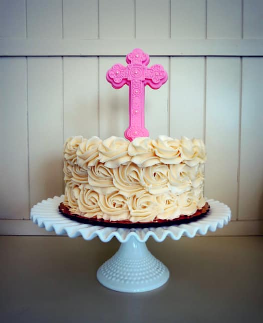 Religious Cake Cross Cake Gold Fondant - R009 – Circo's Pastry Shop