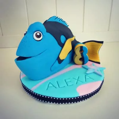 How to Make a Finding Dory Cake Topper - Cake Journal